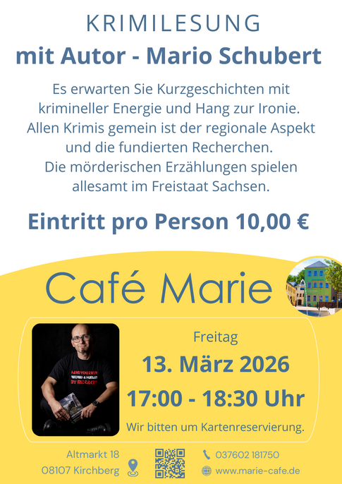Krimilesung mit Mario Schubert